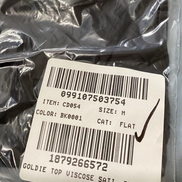 NWT J. Crew GOLDIE BLOUSE Black Long Sleeve Ruffle Blouse, M - Picture 5 of 6